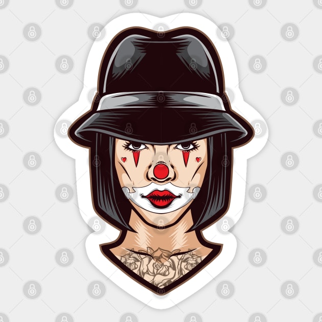 Clown Sticker by TambuStore